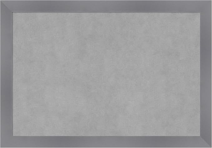 Amanti Art Grey Framed Magnetic Board 18x26 Medium Vision Board by AmantiArt