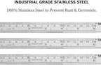 ZZTX Metal Straight Edge Ruler Set - Image 2