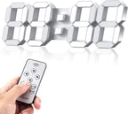 epsky 3d white digital wall clock led large, main product view