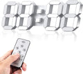 epsky 3d white digital wall clock led large, main product view