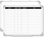 Lincia 24 x18 Project Planning Board Aluminum Frame Dry Erase Board by Lincia