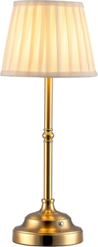 kdg gold cordless portable led table lamp, beige, main product view