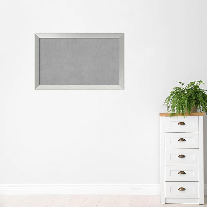 Amanti Art Silver Framed Magnetic Board 28x44 Large Vision Board - Image 5