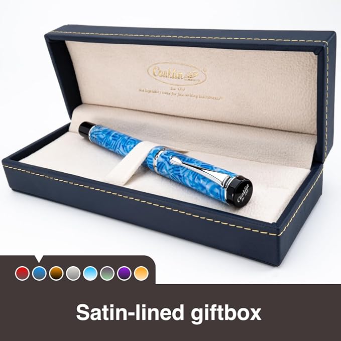 Conklin Duragraph Fountain Pen Ice Blue - Image 8