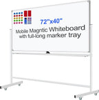 Mobile Magnet Large Whiteboard by Unknown