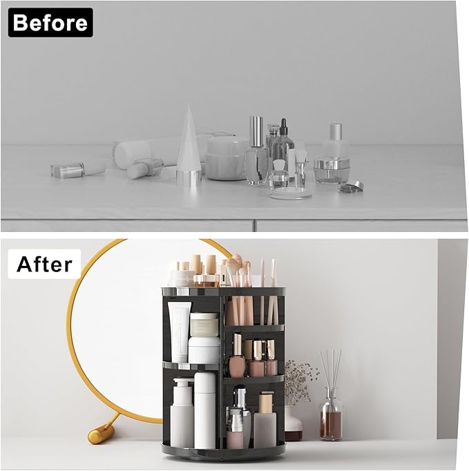 Jiavarry Rotating Makeup Organizer - Image 5