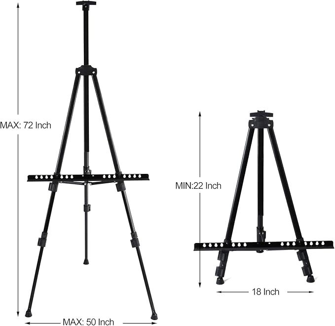 T-SIGN 72 Inches Tall Folding Easel Stand - Image 2