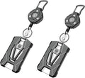Oaridey 2 Packs Retractable Badge Holders, Heavy Duty Retractable Keychain by OARIDEY