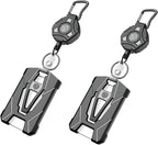 Oaridey 2 Packs Retractable Badge Holders, Heavy Duty Retractable Keychain by OARIDEY