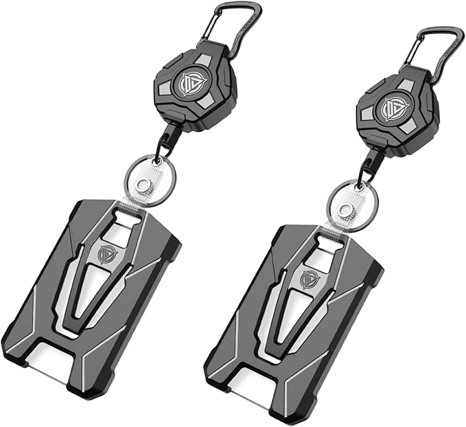 Oaridey 2 Packs Retractable Badge Holders, Heavy Duty Retractable Keychain by OARIDEY