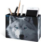 Famame White Wolf Blue Eyes Pencil Holder - Image 2