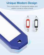 ttstar 40 Pack Key Tags Identifiers – Hexagon Design Key Rings - Image 2
