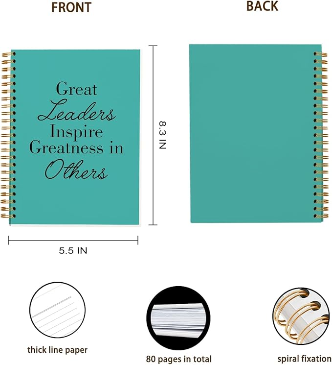 OXW Green Meeting Notebooks for Work, Leadership Gifts Office Work Notebook - Image 4