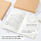 feela 90 Pack Kraft Notebooks Bulk, Lined Travel Journals Note Pad Notebooks - Image 2