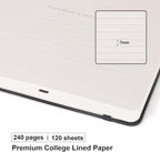 Comix Lined Journal Notebook for Women Men, Journaling Notebooks for Office - Image 3