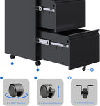 METAN 2 Drawer File Cabinet - Image 7