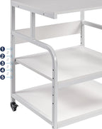 Fannova Printer Stand, 25.6" x 23.6" x 30.9" Extra Large Printer Table - Image 4
