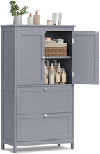 VASAGLE Floor Storage Cabinet, Freestanding Storage Unit by VASAGLEbySONGMICSHOME