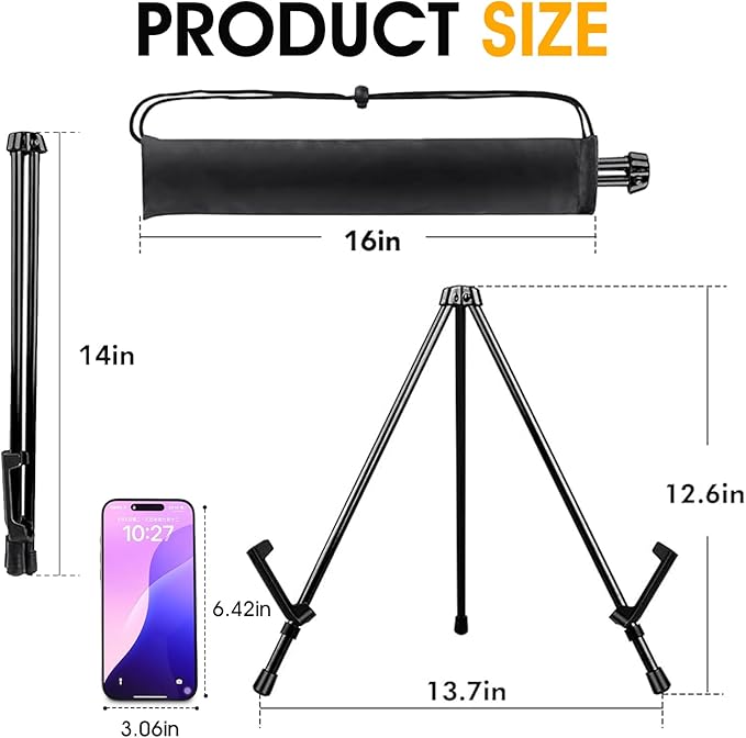 AROIC 24 Pack 14'' Tabletop Easels, Adjustable Portable Table Top Easel - Image 2