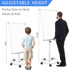 BIBOC Mobile Dry Erase Board – 40x28 inches Magnetic Portable Whiteboard Stand - Image 3
