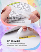 P Touch Label Maker Tape 12mm 0.47 Inch Laminated White/Black/Red/Blue/Yellow - Image 5