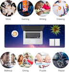 QIYI Desk Pad, Galaxy PU Leather Desk Blotter Protector, Waterproof Computer - Image 7