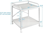 Fannova 20 Inches Deep Large Printer Stand, 2 Tier Under Desk Printer Table - Image 3
