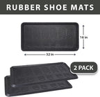 Envelor Rubber Boot Tray for Entryway Indoor Shoe Trays for Mudroom Wet Shoe - Image 3