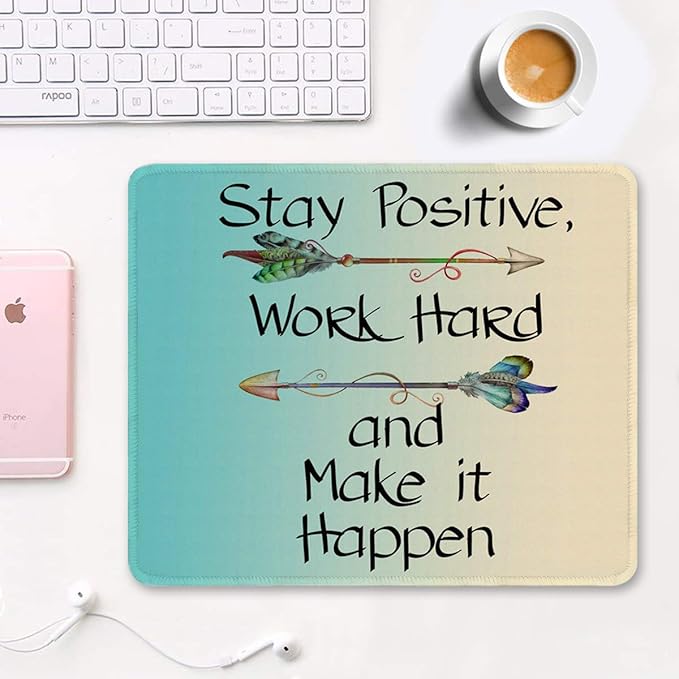 Auhoahsil Mouse Pad, 12 x 10 in Thick Rubber Premium-Textured Non-Slip Stitched - Image 2