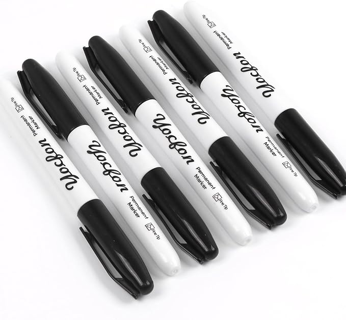 Yocfon Permanent Markers, Fine Tip, Waterproof Markers, Works On Plastic - Image 7