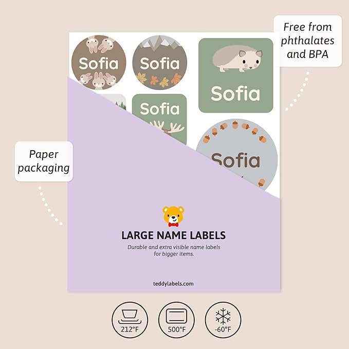 Large Name Labels for Kids - Image 3