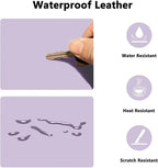 PU Leather Desk Pad Protector Gaming Mouse Pad Non Slip Desk Mat - Image 2