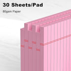 AILZFEI 6pcs Small Note Pad 5x8 College Ruled Pink Legal Pads Paper Notepads 6 - Image 3