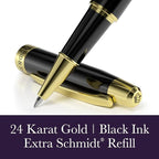 Bond & Regent Gloss Black & 24 Karat Gold | Certified Luxury Grade Rollerball - Image 3
