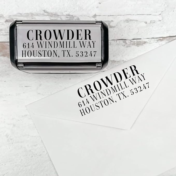 Self Inking Modern Address Stamps | Custom Return Address Stamper by 904Custom