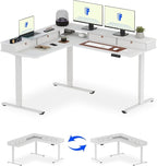 FLEXISPOT 63" L Shaped Standing Desk by FlexiSpot