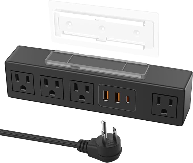 HHSOET Under Desk Power Strip by HHSOET