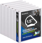 Comix Sturdy 1.5 Inch D-Ring Binders, 1.5'' 3 Ring Binder by Comix