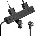 40W Fast Charging Station, Desk Clamp Power Strip 20W USB C, 8 Outlets by Jgstkcity