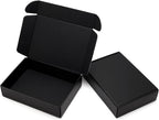 timirog 9x6.5x2 inches black shipping boxes 25 pack, main product view