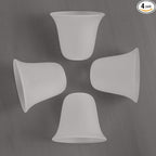 Eumyviv 4 Pack Bell Shaped Frosted Glass Lamp Shade Replacement by Eumyviv