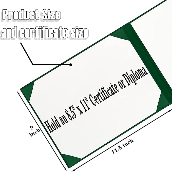 Happy Secret Diploma Cover 8.5"x 11" Diploma Holder Graduation Certificate - Image 2