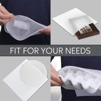 135 Pcs Moving Supplies with 3 Size Cushion Foam Pouch 1/16 Inch Thickness, 60 Pcs Fragile Stickers to Protect Ornament Cup Glasses China Dishes Shipping Storage Transportation (7.5x7.5 7.5x12 12x12)