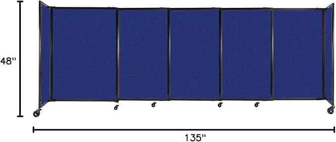 Versare Straightwall Sliding Portable Wall Partition | Freestanding Office - Image 7