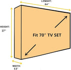 BroilPro Accessories Outdoor 70" TV Set Cover, Scratch Resistant Liner Protect - Image 5
