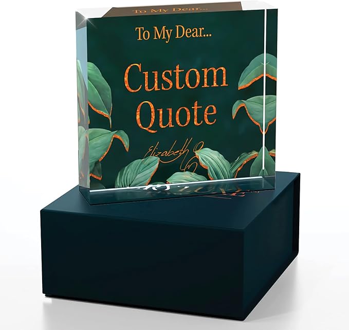 Personalized Gifts, Custom Quote Block Letter Board, Crystal-Clear Acrylic - Image 3