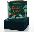 Personalized Gifts, Custom Quote Block Letter Board, Crystal-Clear Acrylic - Image 3