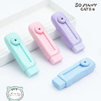 M&G 4 Pcs Cute Erasers for Kids Sliding Retractable Pencil Erasers, Push Pull - Image 6