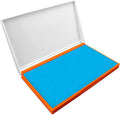 Plastic Case Stamp Pad Large Size, Light Blue Color by ZIGEL