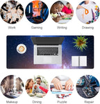 QIYI Large Desk Pad, Milky Way Mouse Pad Desktop Decor, Waterproof PU Leather - Image 7